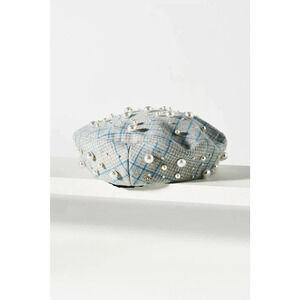 NWT Lele Sadoughi Fuax Pearl Embellished Beret One Size